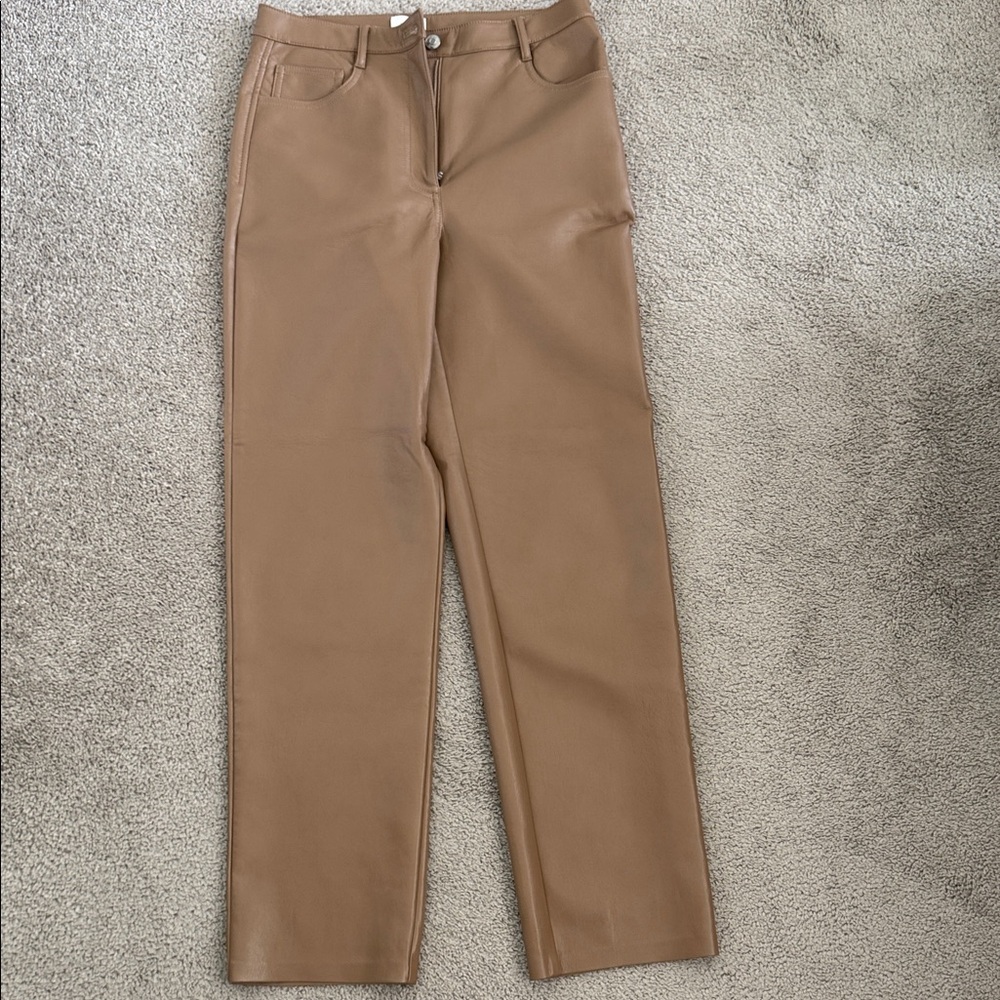 Wilfred Straight Leg Jeans in Camel Brown